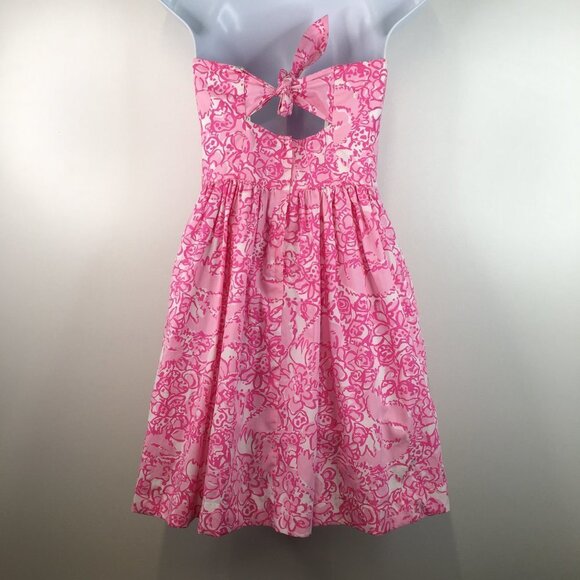 Lilly Pulitzer Richelle She's a Fox Sleeveless Pink Dress Size 0 - Picture 6 of 11